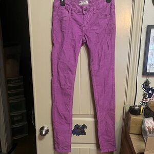 Free People Purple Skinny Jeans